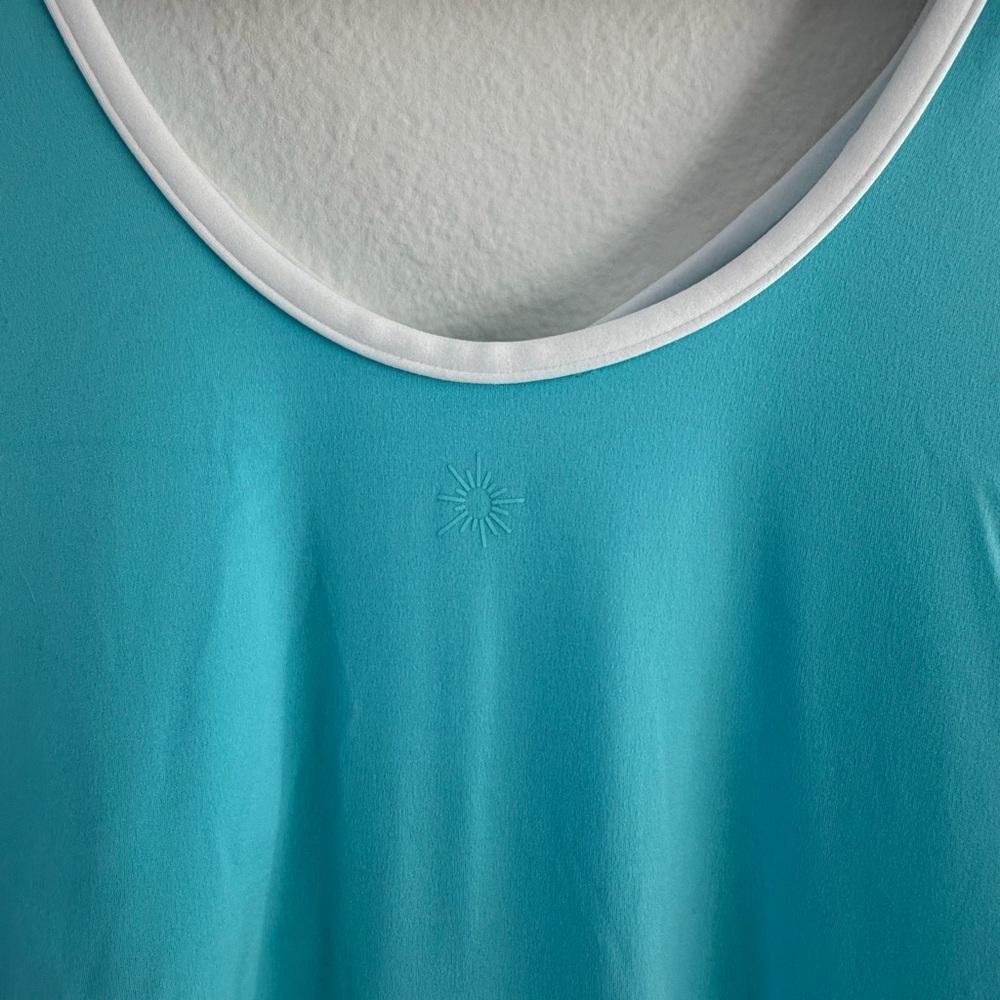 Aerie Offline Real Me Lowkey V-Neck Blue Athletic Mini Dress Size XL - Picture 5 of 7